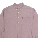 CHAPS RALPH LAUREN Mens Plain Shirt Maroon Long Sleeve L