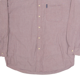 CHAPS RALPH LAUREN Mens Plain Shirt Maroon Long Sleeve L