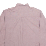 CHAPS RALPH LAUREN Mens Plain Shirt Maroon Long Sleeve L