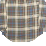 TOMMY HILFIGER Mens Shirt Green Check Long Sleeve L