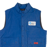 Quilted Lined Mens Workwear Gilet Blue L
