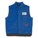 Quilted Lined Mens Workwear Gilet Blue L