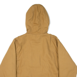 YELLOWSTONE Sherpa Lined Mens Workwear Jacket Brown Hooded M