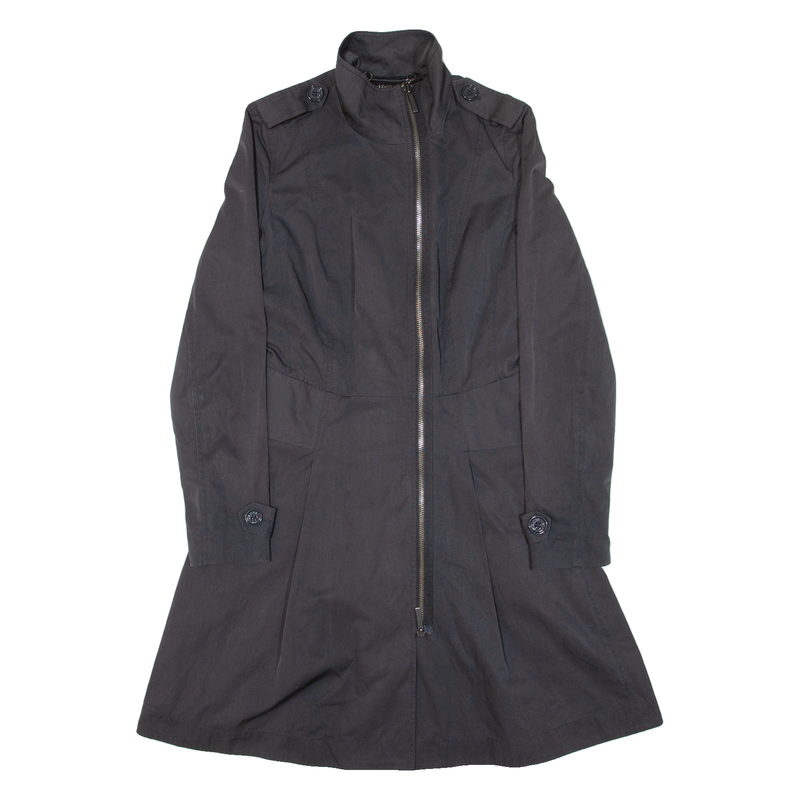 ARMANI EXCHANGE Womens Trench Coat Black S