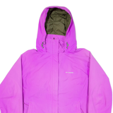 COLUMBIA Omni-Tech Womens Rain Jacket Pink Nylon Hooded XL