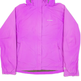 COLUMBIA Omni-Tech Womens Rain Jacket Pink Nylon Hooded XL