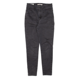 LEVI'S Mile High BIG E Womens Jeans Black Slim Skinny W28 L27