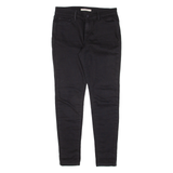 LEVI'S 710 Womens Jeans Black Slim Skinny W28 L30