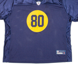REEBOK NFL Womens Jersey Blue USA V-Neck Nylon XL