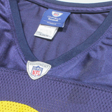 REEBOK NFL Womens Jersey Blue USA V-Neck Nylon XL