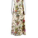 TED BAKER Womens Day Dress Beige Floral Sleeveless Midi S