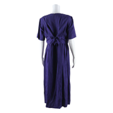 KARIN STEVENS Womens Day Dress Purple Short Sleeve Midi M