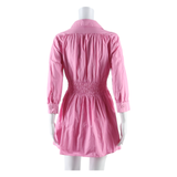 ZARA Womens Mini Dress Pink Long Sleeve Short S