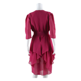 YOUR SIXTH SENSE Womens Day Dress Pink Short Sleeve Knee Length L