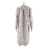 Womens Day Dress White Floral Long Sleeve Midi M