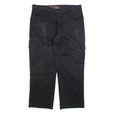 DICKIES Cargo Mens Trousers Black Regular Straight W36 L28
