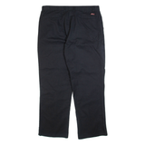 DICKIES Mens Trousers Black Regular Straight W38 L32
