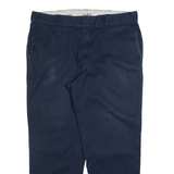 DICKIES 874 Workwear Mens Trousers Blue Regular Straight W40 L30