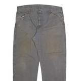 DICKIES Mens Trousers Grey Regular Straight W36 L32