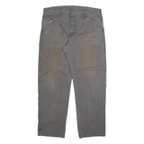 DICKIES Mens Trousers Grey Regular Straight W36 L32