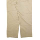 DICKIES Mens Trousers Beige Regular Straight W34 L26