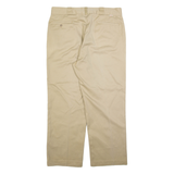 DICKIES Mens Trousers Beige Regular Straight W34 L26