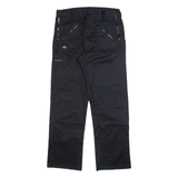 DICKIES Mens Trousers Black Regular Straight W32 L32