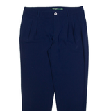 LAUREN RALPH LAUREN Womens Trousers Blue Relaxed Tapered W28 L27