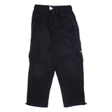 ADIDAS Cargo Mens Trousers Black Relaxed Straight W28 L27