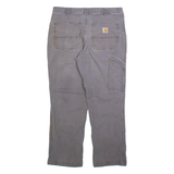 CARHARTT Mens Trousers Grey Relaxed Straight W34 L30