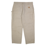 CARHARTT Carpenter Mens Trousers Grey Relaxed Straight W40 L32