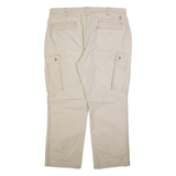 CARHARTT Cargo Mens Trousers Beige Relaxed Straight W40 L30
