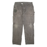 CARHARTT Carpenter Mens Trousers Green Relaxed Straight W38 L34