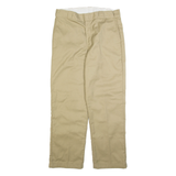 DICKIES Lined Mens Trousers Beige Relaxed Straight W34 L29
