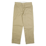 DICKIES Lined 874 Workwear Mens Trousers Beige Relaxed Straight W34 L32