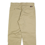 DICKIES Lined 874 Workwear Mens Trousers Beige Relaxed Straight W34 L32