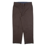 Mens Trousers Grey Relaxed Straight W36 L28