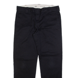 DICKIES Mens Trousers Black Regular Straight W36 L34
