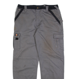 DICKIES Carpenter Mens Trousers Grey Relaxed Straight W38 L34