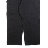 DICKIES Carpenter Mens Trousers Black Relaxed Straight W38 L26