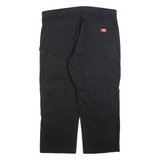 DICKIES Carpenter Mens Trousers Black Relaxed Straight W38 L26