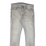 LEVI'S 510 Jeans Mens Grey Slim Skinny Stone Wash W32 L32