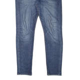 LEVI'S 512 BIG E Jeans Mens Blue Slim Tapered Stone Wash W34 L34