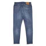 LEVI'S 512 BIG E Jeans Mens Blue Slim Tapered Stone Wash W34 L34