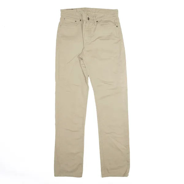 LEVI'S 511 Denim Trousers Beige Slim Straight Mens W28 L30