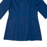PALOMA Womens Shirt Dress Blue 90s Check Short M