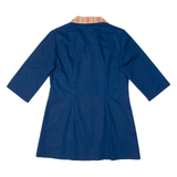 PALOMA Womens Shirt Dress Blue 90s Check Short M