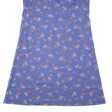 CHANTAL Womens A-Line Dress Blue Fair Isle Sleeveless Midi M