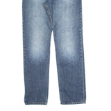 CARHARTT Mens Jeans Blue Slim Straight Stone Wash W31 L34
