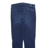 7 FOR ALL MANKIND Womens Jeans Blue Slim Skinny Stone Wash W32 L27